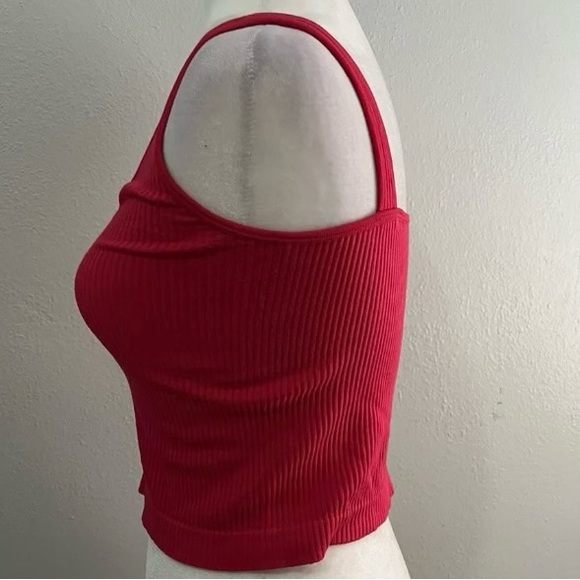 Free People ribbed brami top red M - Picture 6 of 9